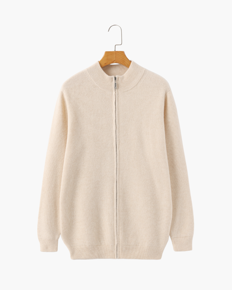 Ribbed Knit Zip Vest — colourway 2