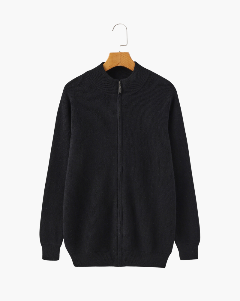 Ribbed Knit Zip Vest — colourway 10