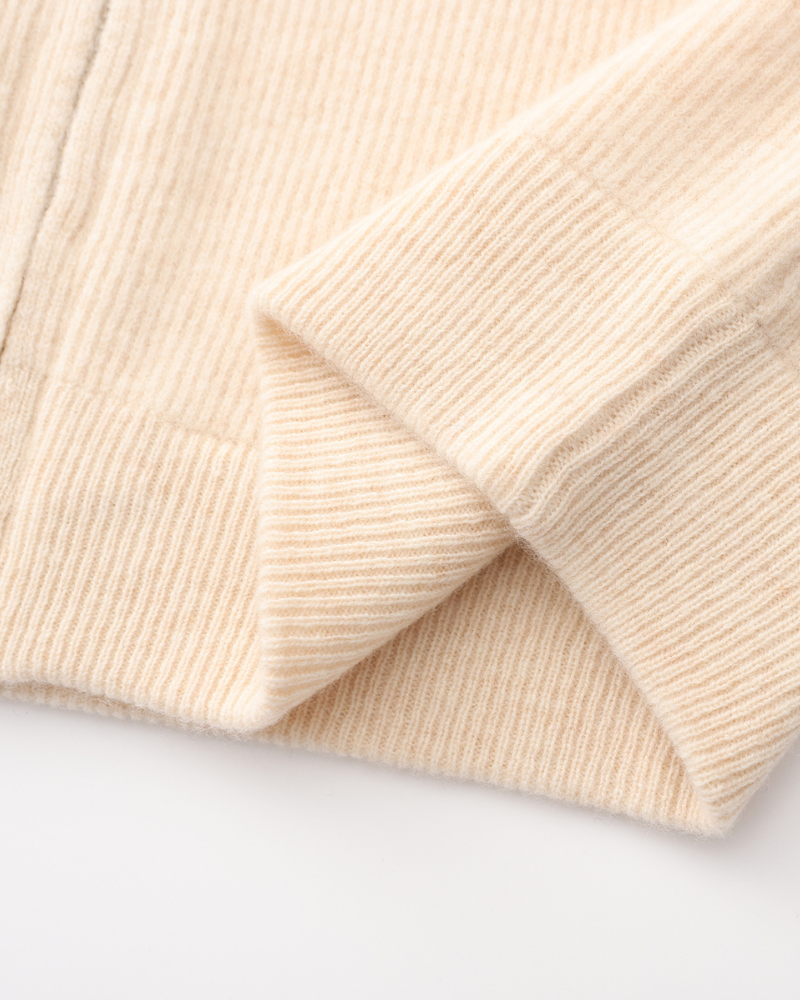 Ribbed Knit Zip Vest — colourway 7