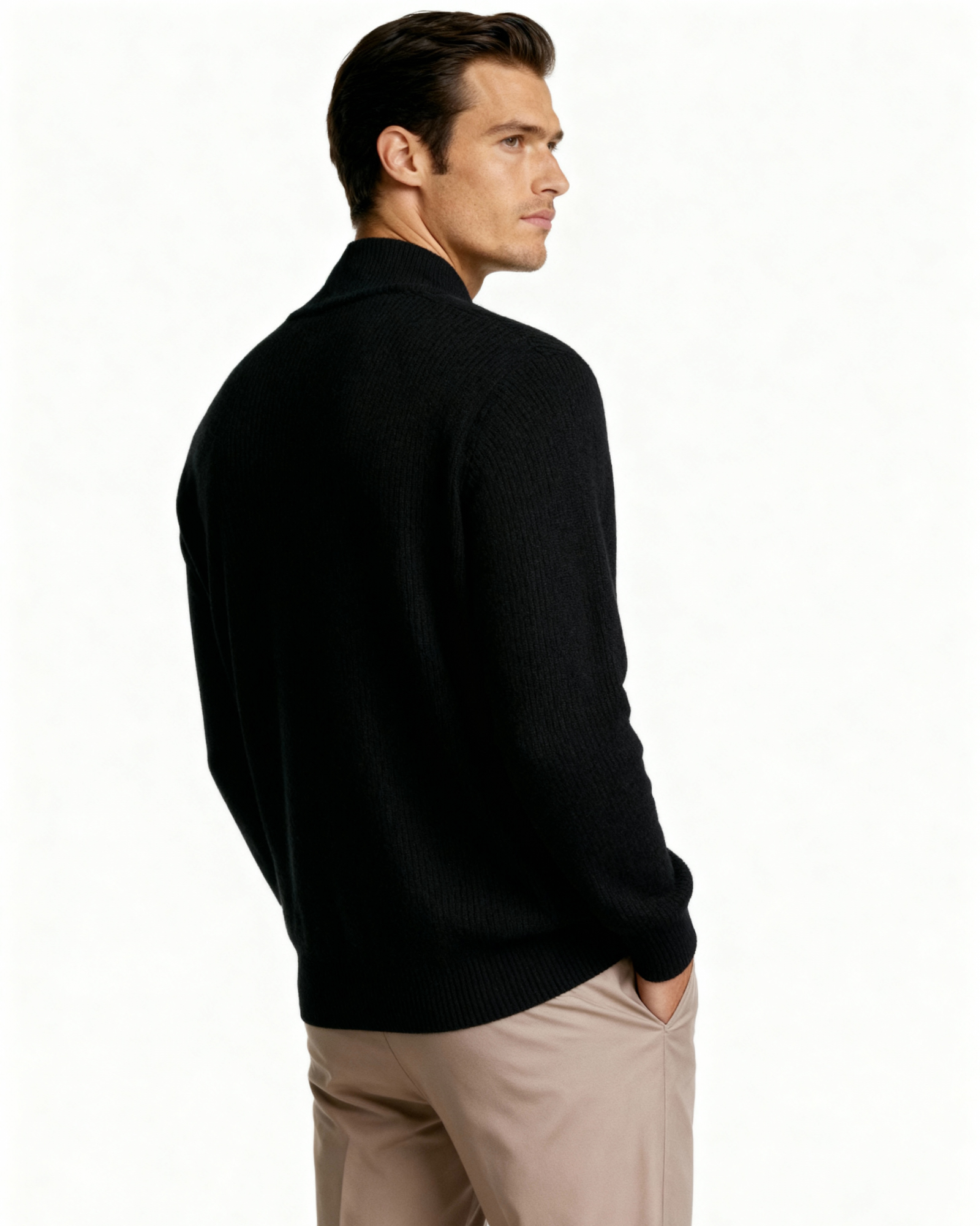 Ribbed Knit Zip Vest — colourway 11