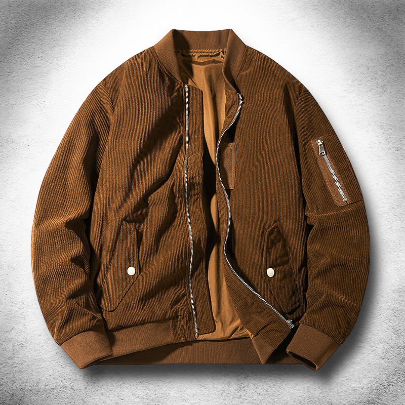 Velvet-Touch Bomber Jacket — colourway 1