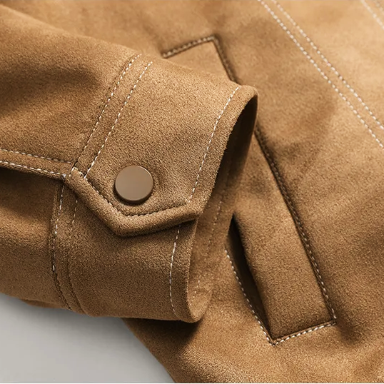 Suede-Touch Trucker Jacket — colourway 2