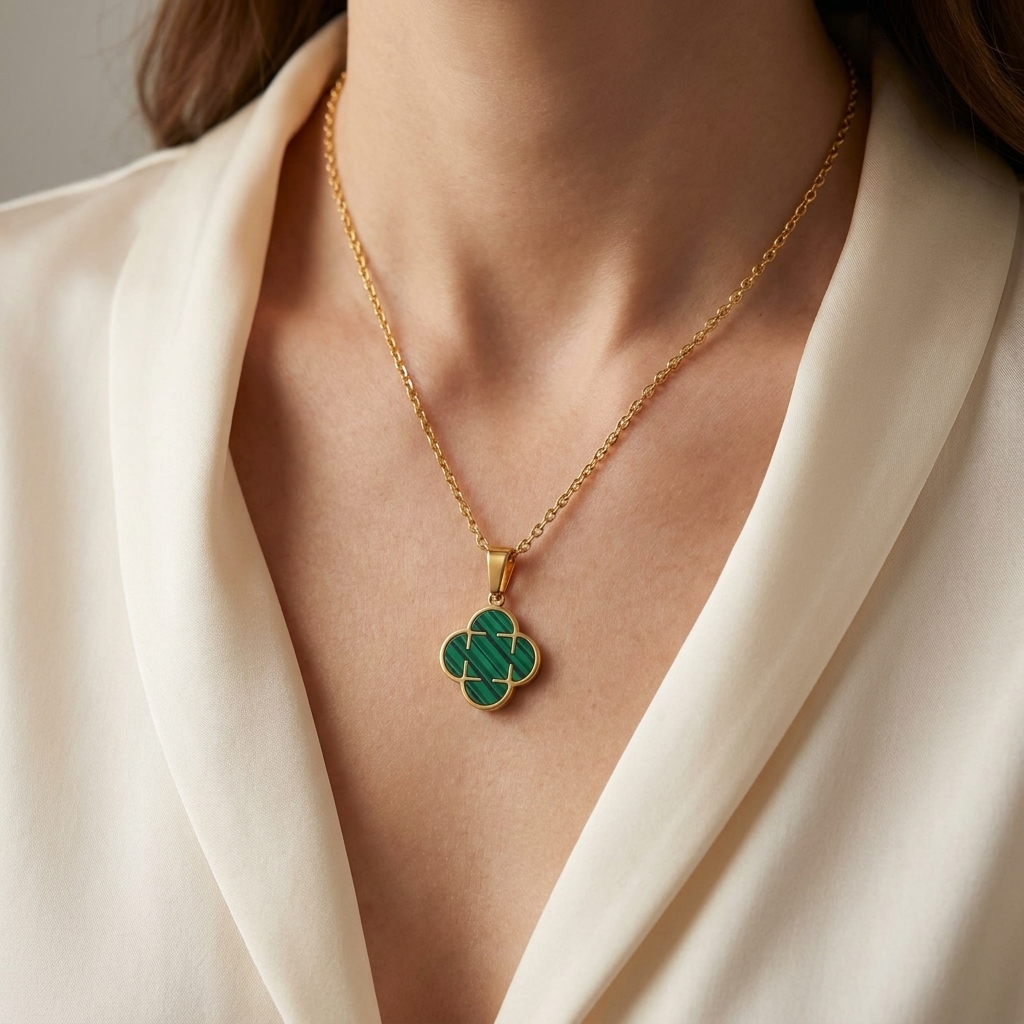 VENDÔME Clover Necklace worn at the neckline