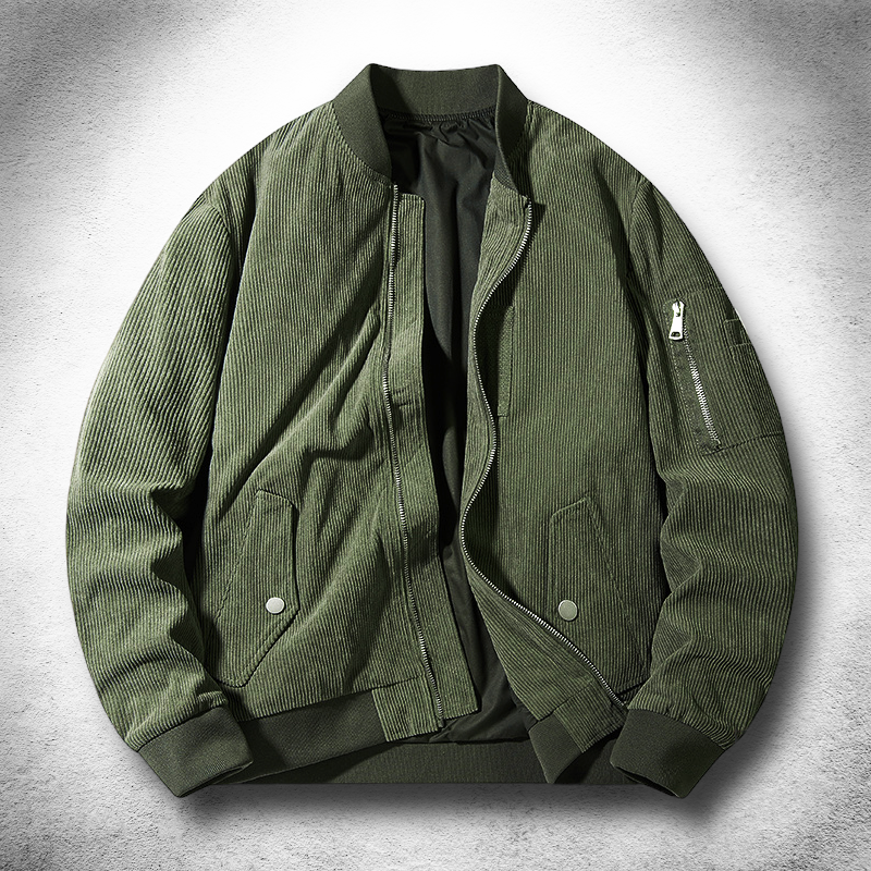 Velvet-Touch Bomber Jacket — colourway 2