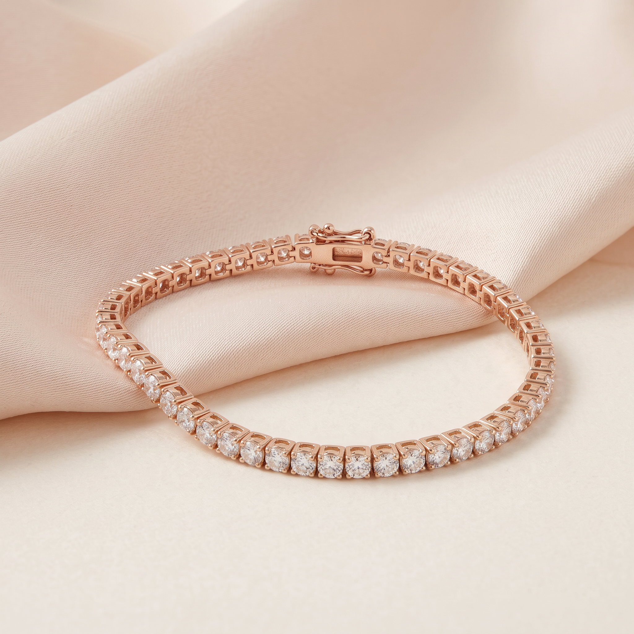 MONTE-CARLO Tennis Bracelet — Rose Gold