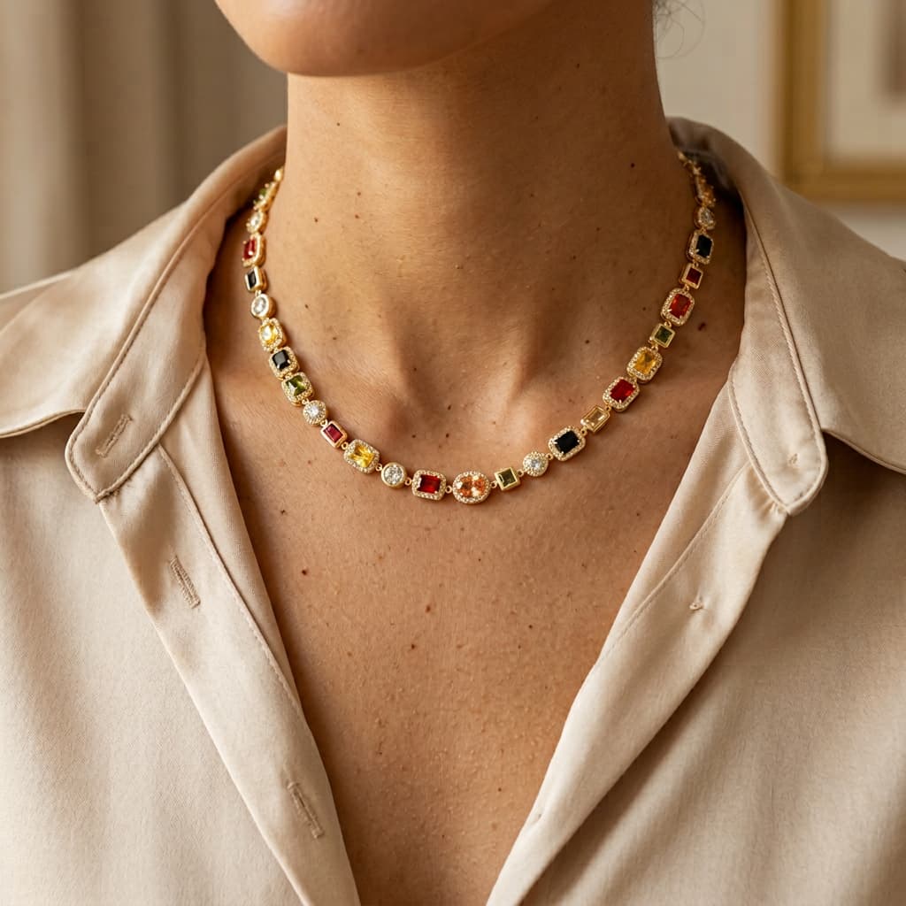 ANTIBES Gemstone Necklace
